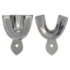 Metal Dental Impression Trays Set Solid Upper & Lower Regular Stainless Steel (6 PCS. Small, Medium, Large Solid)