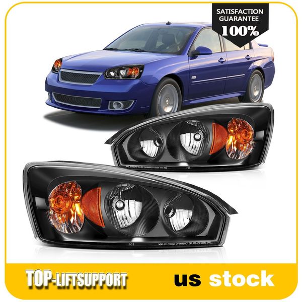 Headlights Assembly Pair of Fits 2004-2008 Chevy Malibu Replacement Left+Right