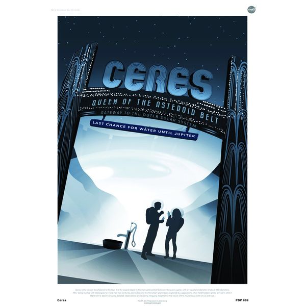Ceres Nasa Space exploration 30x40cm Art Poster Print
