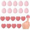 Makeup Puff MSW2656 Mini Makeup Large Capacity Drop Heart Finger Puff Water Individually Packaged (20)