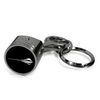 Chevrolet Corvette C8 Stingray Black Chrome Engine Piston Style Metal Key Chain