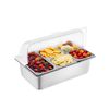VEVOR Countertop Food Serving Display Container 5 Pan Condiment Dispenser