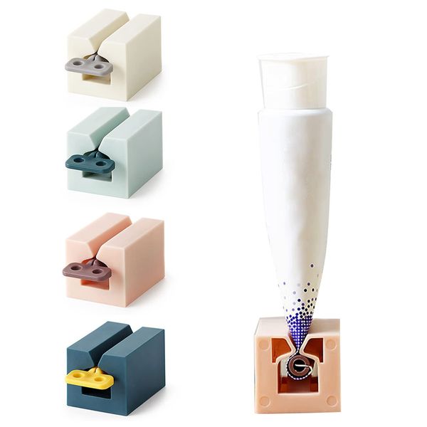 Toothpaste Squeezer, 4 Stück Rolling Tube Zahnpasta Squeezer, Zahnpastaspender für Badezimmer, Tubenausdrücker für Zahnpasta, Gesichtsreiniger, Handcreme, Sonnenschutz & mehr