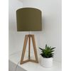 Olive Green Cotton Drum Lampshade