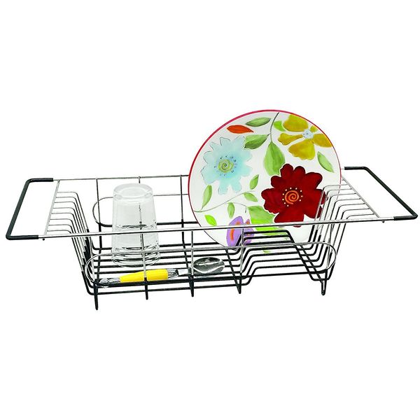 Better Houseware 1484.8 Over Sink Dish Drainer, 19.25 x 8.25 x 4.5, Stainless Steel