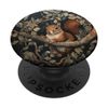 Red Squirrel in a William Morris Style Forest PopSockets Adhesive PopGrip