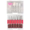 YFFSFDC Nail Care Set, 11 Pieces, Nail Drill Bit Set, Carbide Burr, Grinding Head Set, Manicure Tool, Nail File, Professional Electric Nail Machine Set, Nail Clipper, Nail Polish, Exfoliating Shank, Suitable for Business, Home and Salon