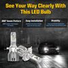 Lasfit H4 9003 LED Headlights Bulbs Conversion Kit Hi/Lo Beam Bright 6000K White