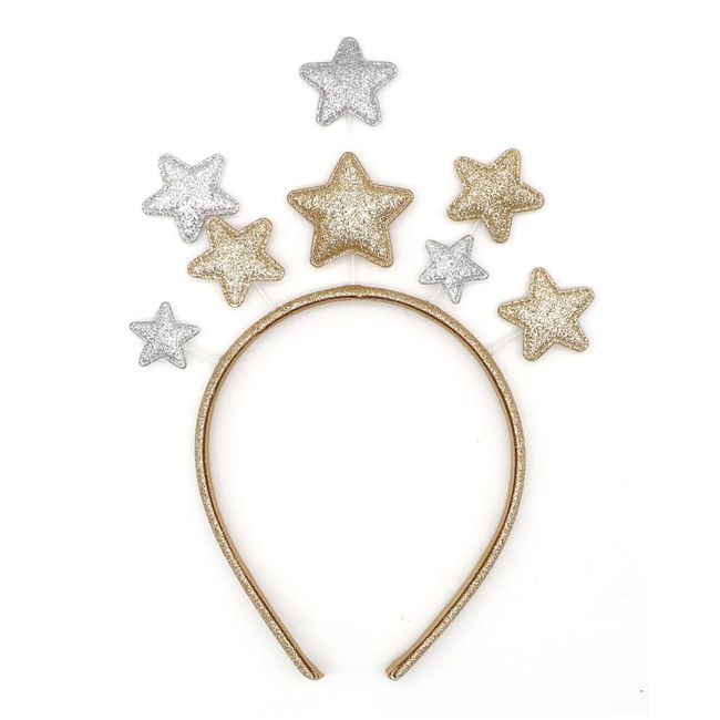 ALLY-MAGIC Christmas Headband, Star Headband Cute Star Hair Hoop Xmas Hair Accessories for Women and Girls Happy New Year Headband for Fancy Dress Party Festival Holiday Birthday Y6-WJXFG(Brown)