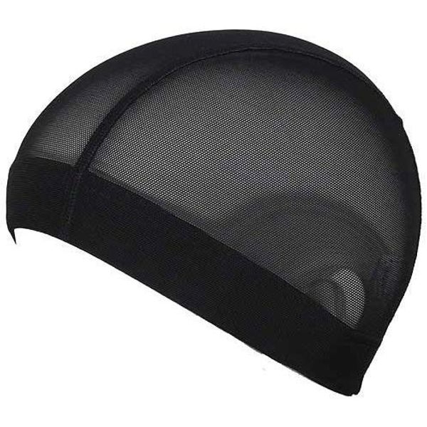 Japanese Swimming Mesh Cap, LL Size (23.6 - 26.8 inches (60 - 68 cm), YA-445 (BLK)