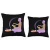 Tuning Fork Singing Bowl Sound Therapy Throw Pillow