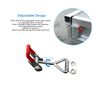 4 Pcs Toggle Clamp Latch, Quick Release Push Pull Toggle Clamp with Mounting Screw, Adjustable Toggle Clamp Latch with Lock Hole for Door Cabinet Box Case