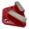 3 Pack Trapezoidal Diamond Grinding Polishing Pads Discs For Concrete Grinders