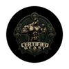 Muscle Bodybuilder Logo & Certified Beast Text. Green & Tan PopSockets Swappable PopGrip