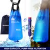 6L Gravity Water Filter Straw,Survival Camping Water Filtration Purifier System