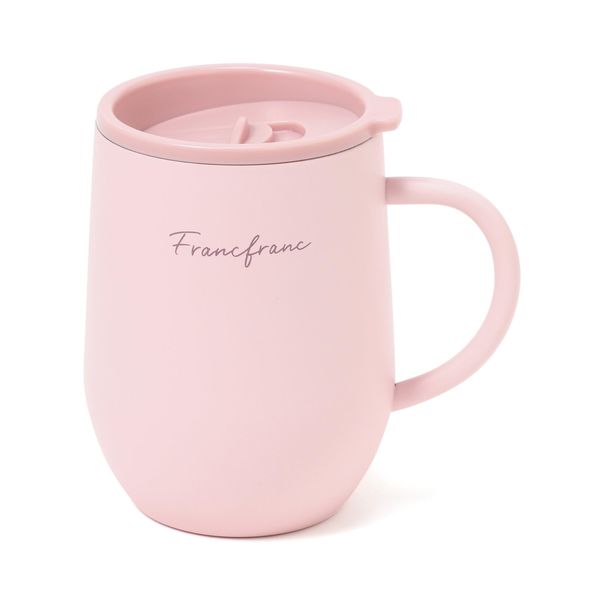 Francfranc Franc with Lid Stainless Steel Thermo Mug, Pink