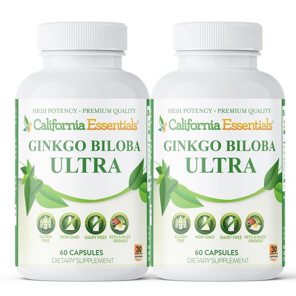 Ginkgo Biloba, Mood Booster, Supports Brain Function & Mental Alertness, 120 Cap