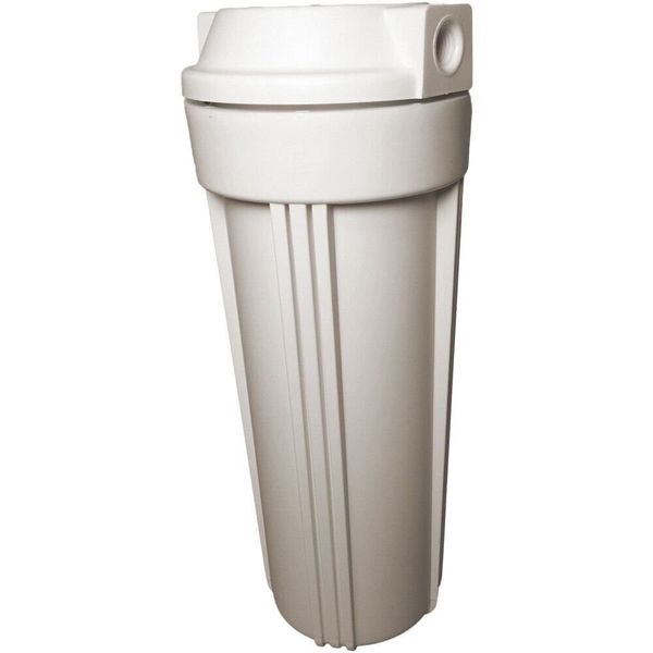 10" White Filter Housing 1/4" Connections