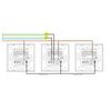 Livolo Series Toggle Switch Touch Light Switch Interior Double Cross Switch VL-C702S