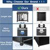 Book Shelf - 12 Cube Storage Organizer DIY Bookcase Metal Black