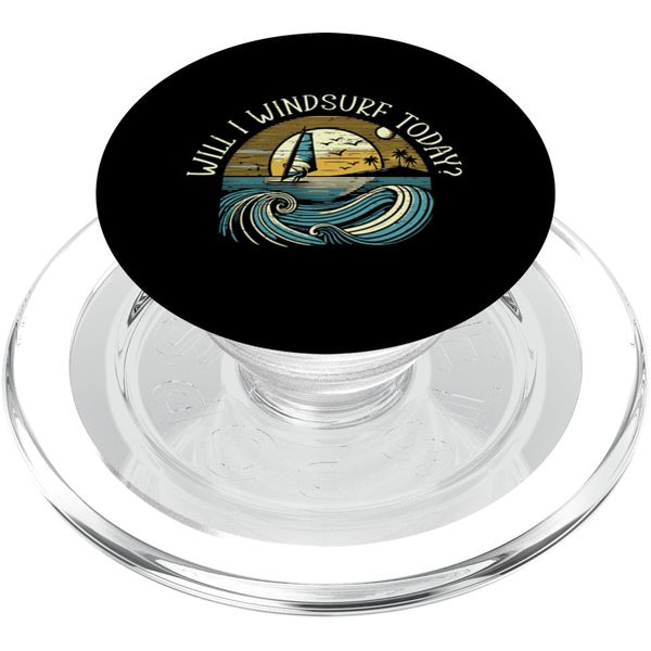 Will I Windsurf Today Frage Strand PopSockets PopGrip für MagSafe