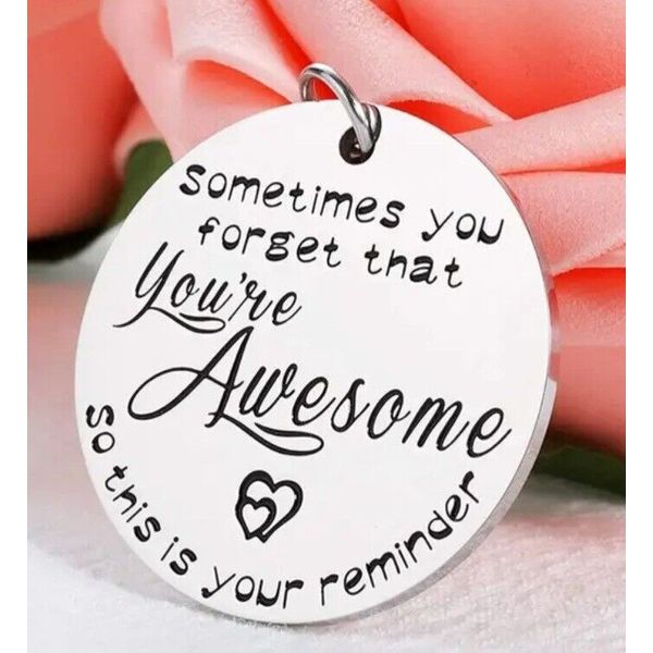 Inspirational Keyring Keychain Bagcharm Mental Health + FREE GIFT UK Seller