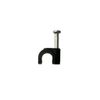 Black Round Cable Clips K-Type Trade Box, 7mm- 500 Pieces