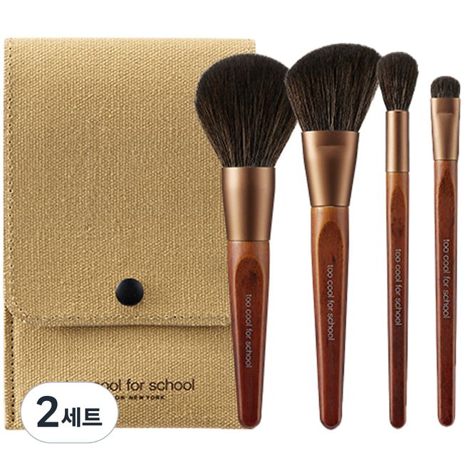 too cool for school Artist Vegan Brush Kit + Eco Pouch Set