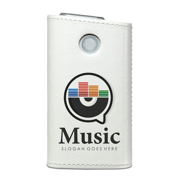 Glo Glow exclusive leather case leather cover cigarette case cover synthetic leather hard case cover storage design leather leather music icon music 014817