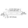 C.R. LAURENCE FA044CH CRL Chrome Free Swinging Offset Pivot Hinge