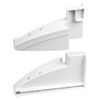 SPARES2GO Left + Right Door Shelf Support Brackets compatible with Liebherr Fridge Freezers
