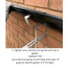 1pc Surefix Adjustable Rise & Fall Gutter Bracket, Adjustable Height in Metal Construction
