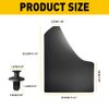 4Pcs Rubber Mud Flaps Splash Guards Mudguards Front Rear Racing Rally Universal