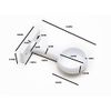 10 x Wardrobe Rod Rail END Socket Brackets Screw Fixed 25MM 1 inch Dia.