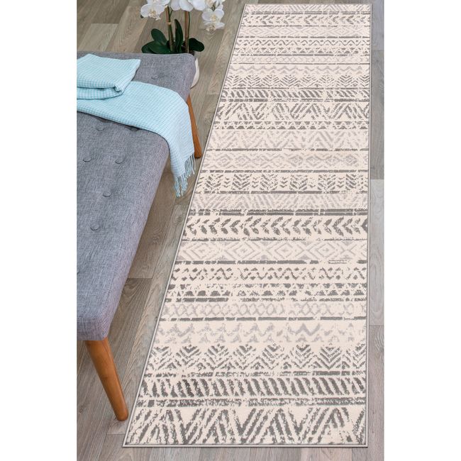 Rugshop Kitchen Rug Geometric Distressed Bohemian Runner Rug for Hallway 2x7 Rug