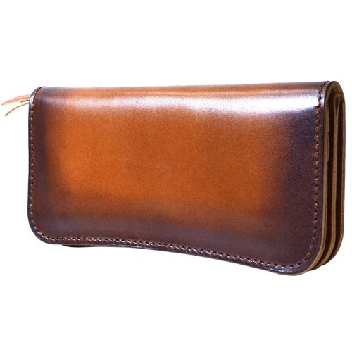 atelierCODEL Tochigi Leather Men's Long Wallet, Nume Leather, Made in Japan - brown -