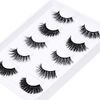 False Eyelashes 3D Faux Mink Fake Eyelashes Handmade by FADVAN Dramatic Thick Crossed Cluster False Eyelashes (5 Pairs)