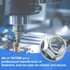 M8-1.25 Thread Flange Nut, Serrated Flange Hex Nuts, Hexagon Flange Nuts-20 pcs