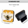 Swono 2 inch Auto Hitch Cap Bees in The Hive Pattern Rubber Trailer Hitch Receiver Cap（1Pack）