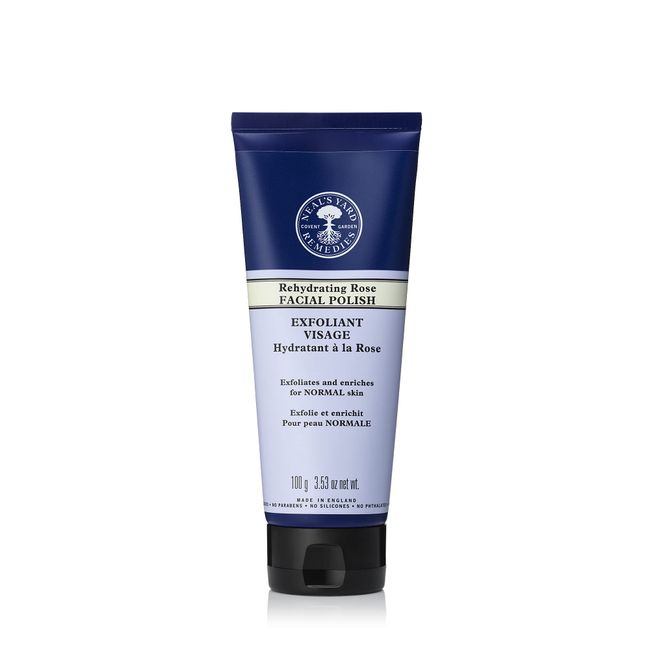 Neal's Yard Remedies Rehydrating Rose Face Polish | Exfoliating Face Scrub With Damask Rose | For Dehydrated Skin |3.53 oz. net wt.