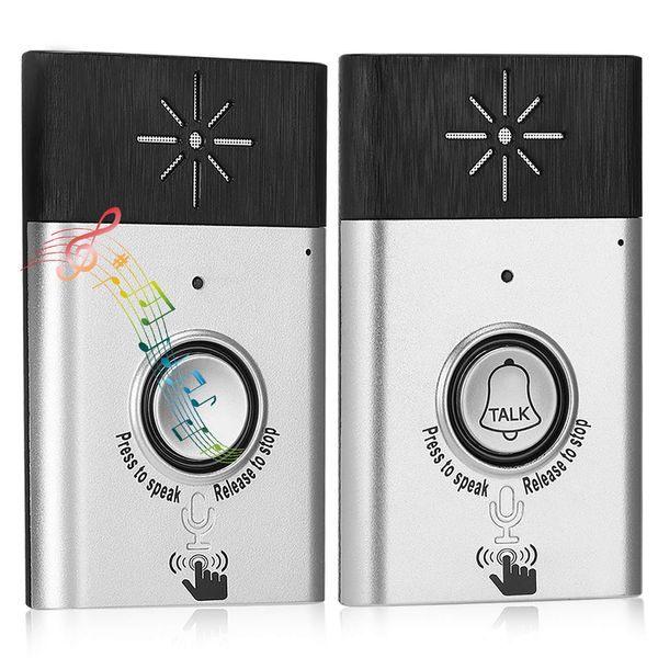 Wireless Intercom Doorbells, Smart Wireless Voice 2-Way Intercom Doorbell Long Range No Wiring Required Access Control System Home Security