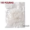 White Traverse Rod Slides Curtain Track Glider Hooks for Curtains(100 Pack)
