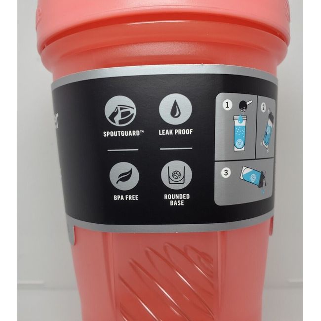  Protein Shaker Bottle Pink 20 Oz