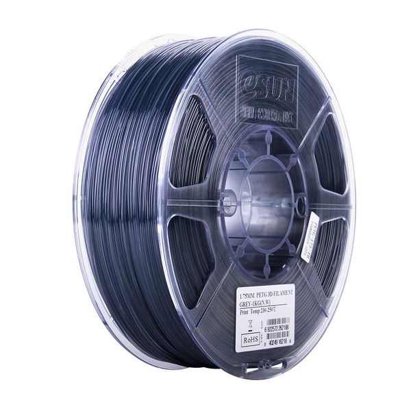 eSUN 3D 1.75mm PETG Blue Filament 1kg (2.2lb), PETG 3D Printer Filament, 1.75mm Semi-Transparent Blue