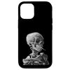iPhone 15 Pro VAN GOGH Dead Skeleton Head With Lighted Cigarette Case