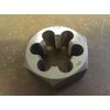 1 1/8"-20 CARBON STEEL HEXAGONAL RE-THREADING DIE