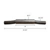 8 3/4" Trailer Barrel Hinge Steel Body Grease Fitting 3/4" Solid Bar
