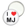 I Love MJ - 77mm Round Compact Mirror