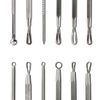 6PCS Blackhead Acne Comedone Pimple Extractor Remover Tool Stainless Kit