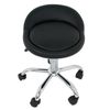 3PCS Rolling Salon Stool Adjustable Hydraulic Tattoo Massage Spa Chair with Back